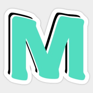 Letter M Sticker